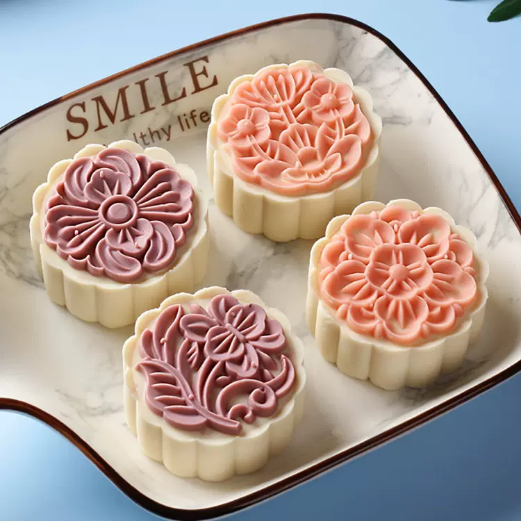 爱满屋DIY月饼模具100克3片4片5片6片花月饼模OPP袋装手工制作