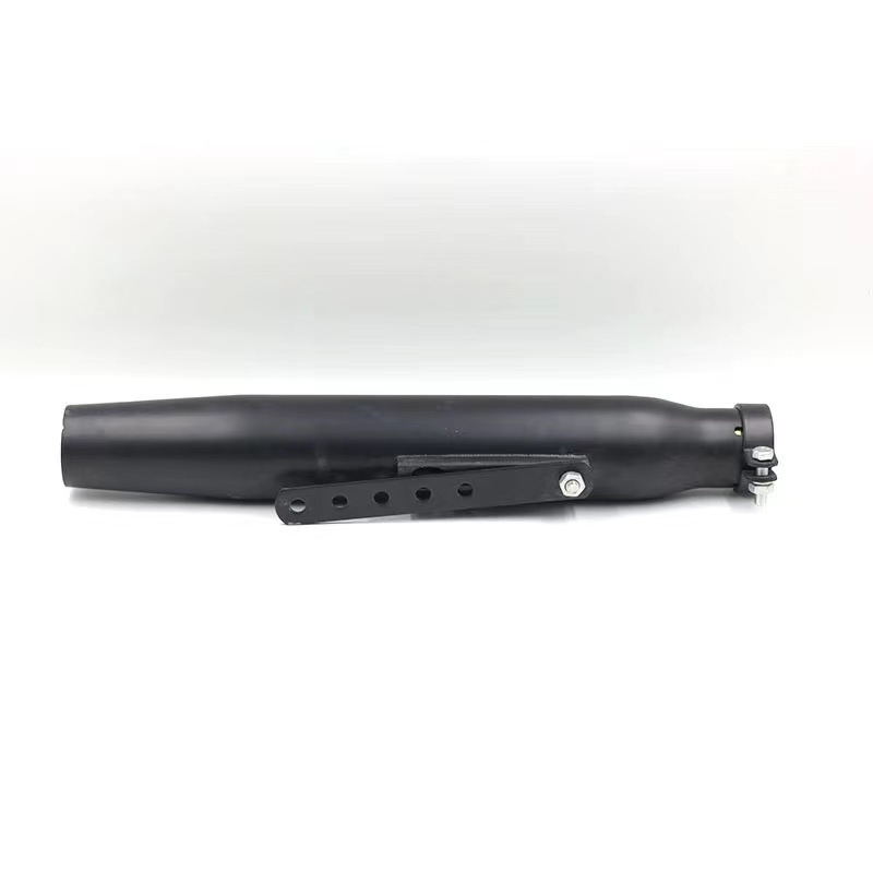Harley, Triumph, Scrambler – Ha Lei Exhaust pipe - b-style-painted-black