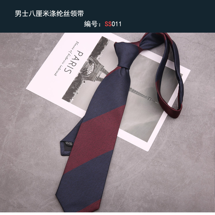 Ropa formal de los hombres de la boda del novio de los hombres de negocios Azul Rojo mano anudada traje de rayas patrón animal corbata