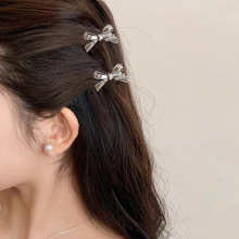 甜酷蝴蝶结金属小号发夹女边夹侧边前额无痕刘海碎发夹子发卡发饰