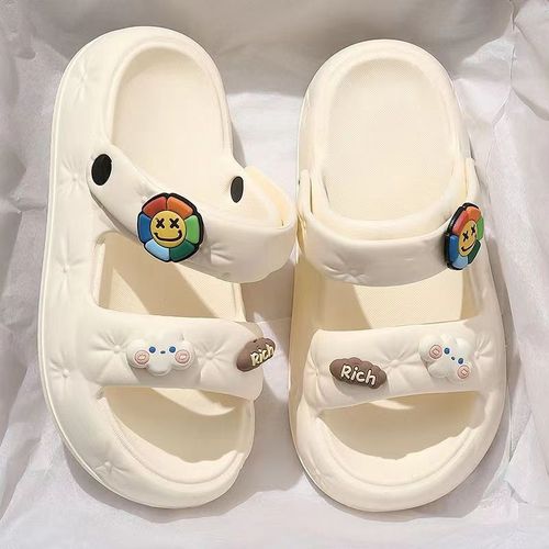 Women's Summer Outdoor Slippers with Non-slip Design, Thick Sole, Dual-purpose Sandals for Work and Beach