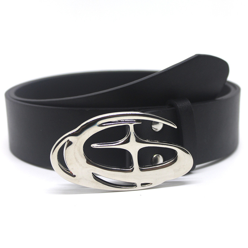 Trendy New Abstract Three-Dimensional Cross Star Design Buckle Belt Jeans Skirt Accessories Fashion All-Match Belt Trendy New Abstract Three-Dimensional Cross Star Design Buckle Belt Jeans Skirt Accessories Fashion All-Match Belt