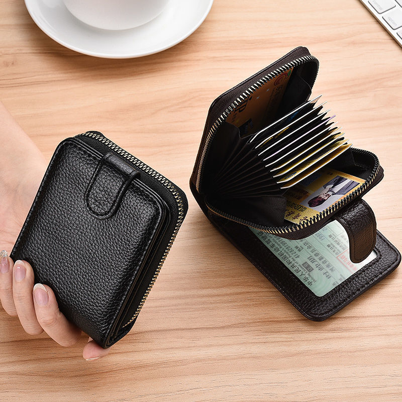 Comercio exterior nuevo órgano li li tarjeta bolsa de tarjetas de tarjetas de hombres bolsa de tarjetas de mujeres cartera con cremallera tarjeta de identificación de tarjetas