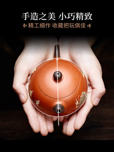 K9HX wholesale Yixing purple sand pot pure handmade famous authentic Xishi pot Zhuni small bubble teapot single pot household