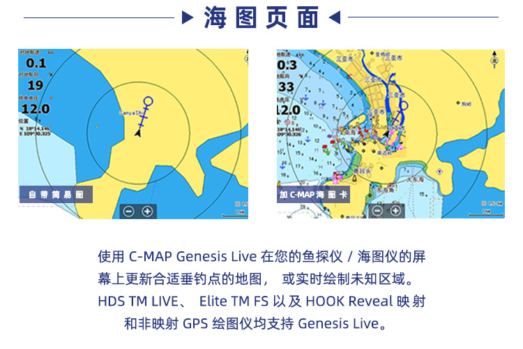 劳伦斯LOWRANCE HOOK REVEAL 7X 7TS声纳探鱼器筏钓路亚海钓寻鱼阿里巴巴