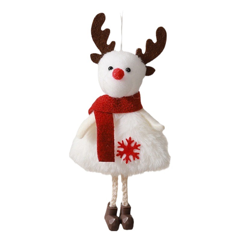 Nuevo ángel transfronterizo muñeca Santa ciervo decoración colgante tela de peluche colgante árbol de Navidad