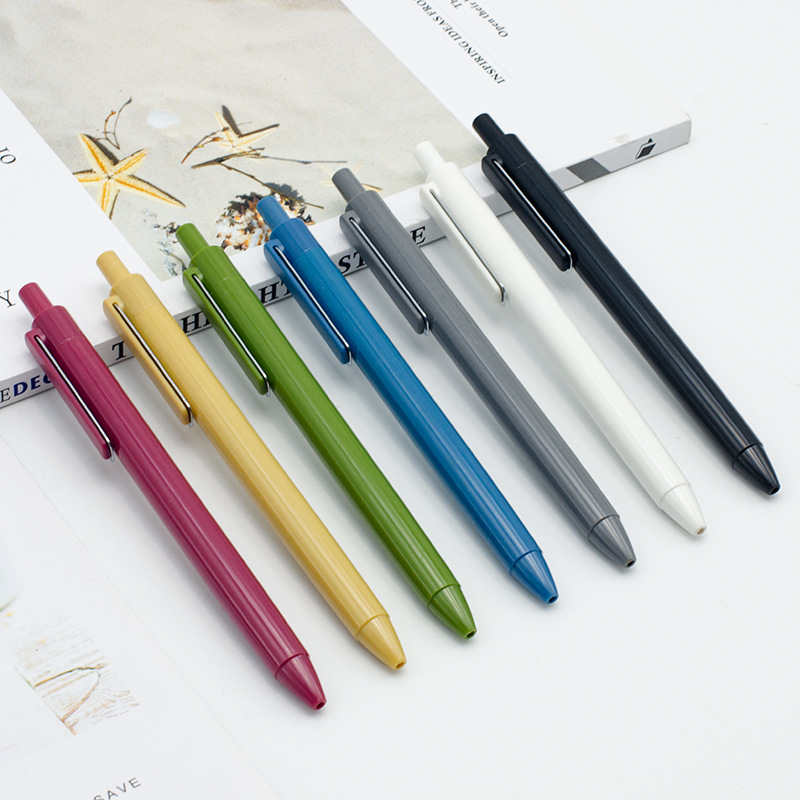 Large Capacity giant writing quick-drying signature pen Morandi color business office gel pen student brush question water pen wholesale