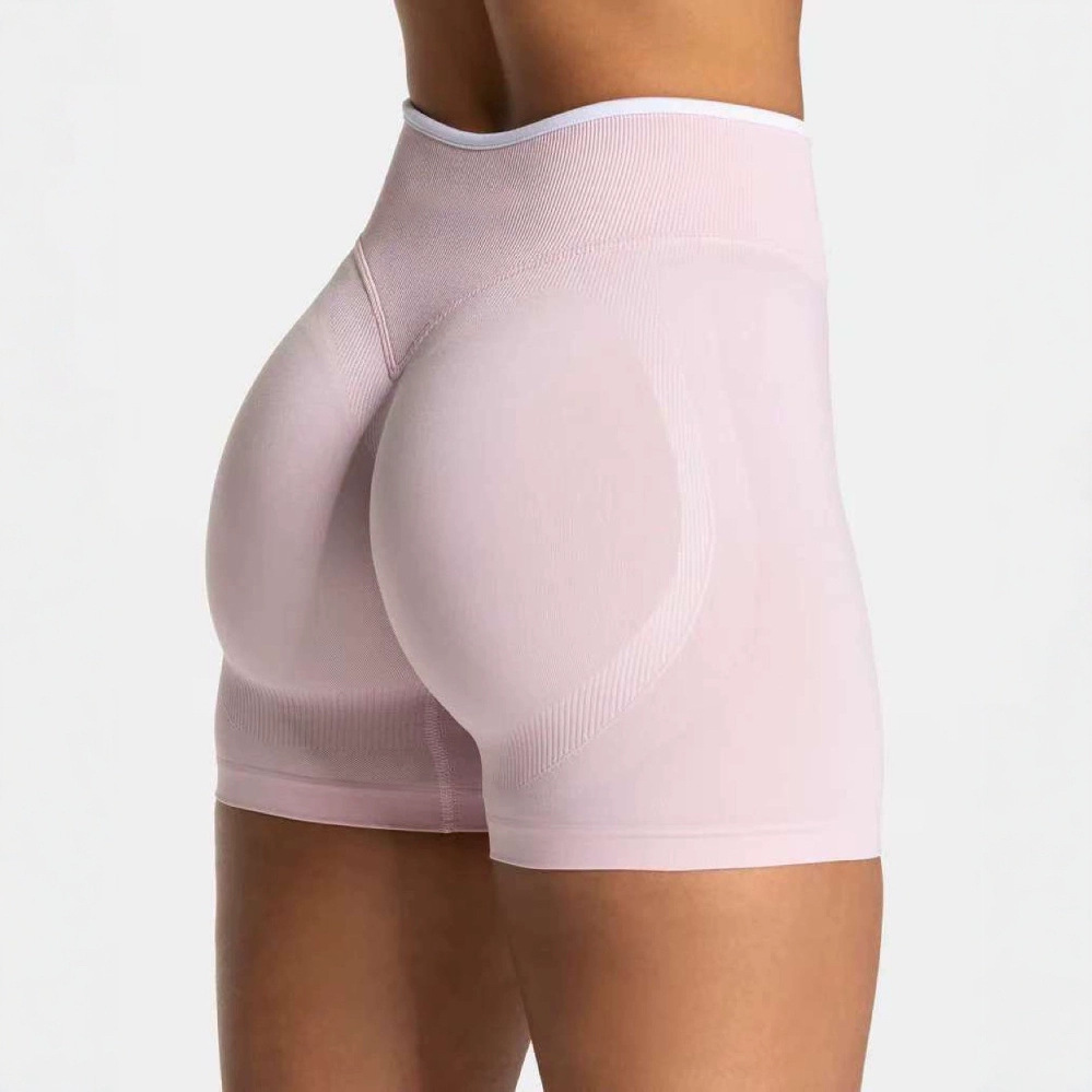 Seamless Yoga Shorts Outdoor Wearable Butt Lifting Body Shaping Fitness Sports Shorts_desvips.com