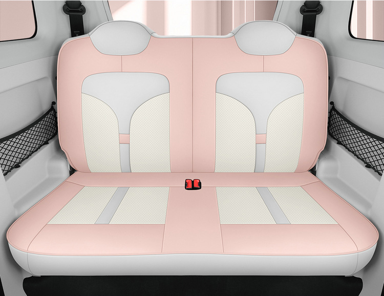 New Car Special Cartoon Cute Blue Powder Know Bean Rainbow Girl Full Leather Car Cushion for Four Seasons