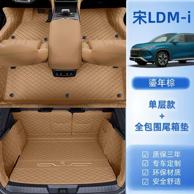 Ayaqaltılar (Kovriklər), BYD Song LDMI Foot Mat - 24-models-song-l-dm-i-package-a-original-car-in-new-brown-trunk-all-inclusive