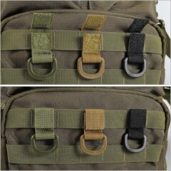 クロスボーダー戦術的な D リングクリップフックとループバックパックアクセサリーケトルキーホルダーアダプターモールウェビングアクセサリーベルト