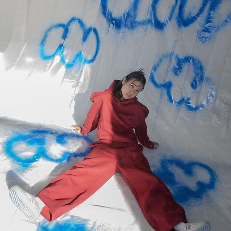 Nouveau pull tendance minimaliste de couleur unie avec un style décontracté à la mode et un sweat à capuche à col rond_voghion.com