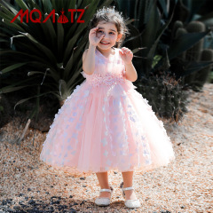 Princess dress fashion show flower child wedding little girl dress child host piano performance spring costume