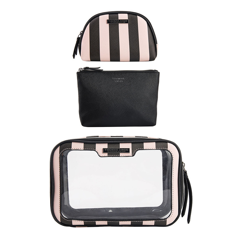 Conjunto de tres piezas gruesas-rayas negras con cejas