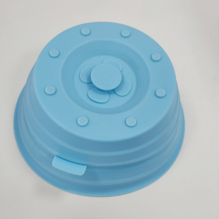 Magnetic Absorbable Folding Microwave Oven Silicone Splash-proof Cover Oil-proof Splash-proof Heating Cover Food Preservation Cover