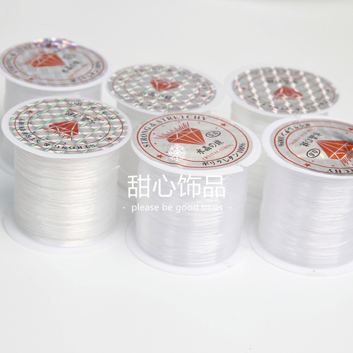 Transparent elastic crystal string DIY jewelry accessories beaded elastic cord bracelet elastic thread jewelry headband wholesale