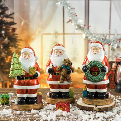 国境を越えたクリスマスの創造的な可愛さ、サンタクロースのクリスマスデコレーションギフト、ホリデーギフト、樹脂工芸品の置物
