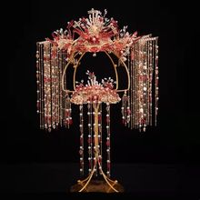 2021新款中式新娘结婚头冠头饰凤冠秀禾服配饰古风流苏步摇汉服女