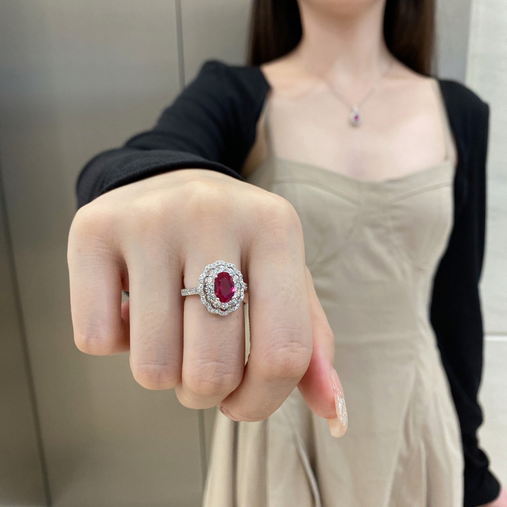 Fashion Geometric Sterling Silver Zircon Rings