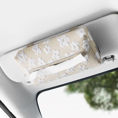 Car Tissue Box High-End Car tissue box/set - apricot