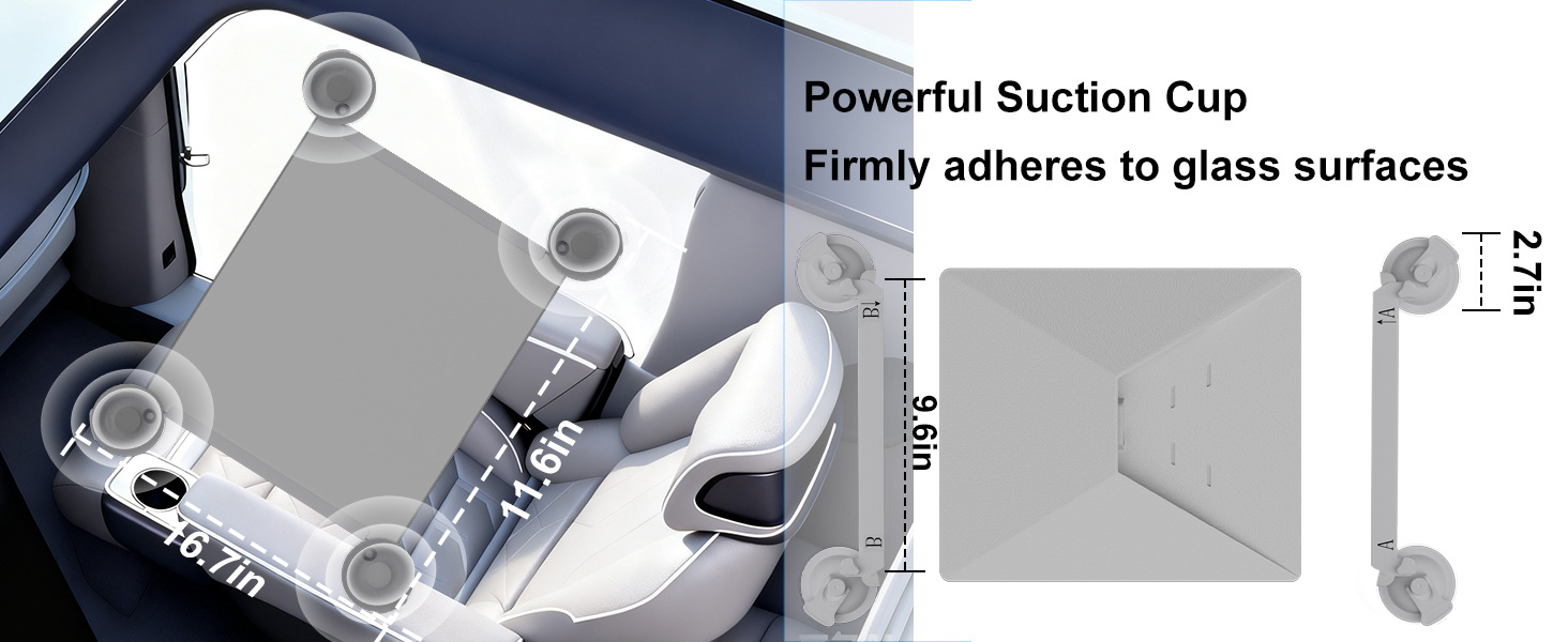 Amazon's best-selling mini car-mounted metal suction cup holder star mini device, glass load capacity 21KG-30KG