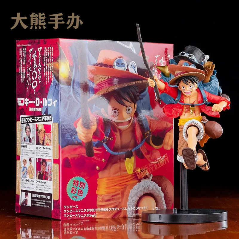 Фигурка One Piece ручной работы, периферийная модель Луффи, лимитированное издание, полный набор, подарок на день рождения для мальчика