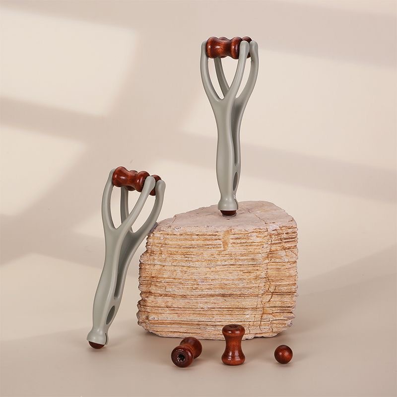 Bian Stone Finger Massage Tool Wooden Hand Joint Roller for Home Hand Care 20g specifications