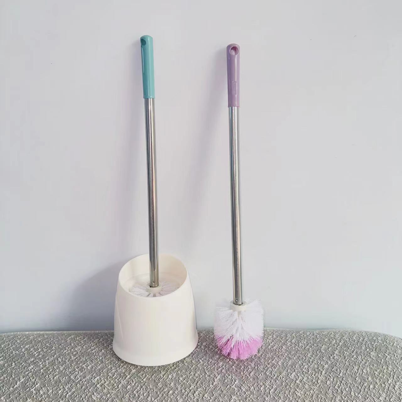 Juego de Escobilla de Baño de Acero Inoxidable con Base Universal para Limpieza de Baño image 4