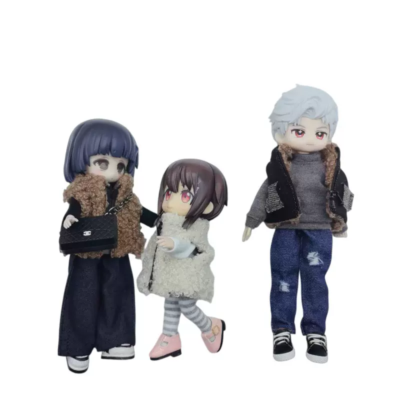 Ob11娃衣棉马甲阿巳2.03.0娃娃衣服12分素体BJD兵人molly上衣批发