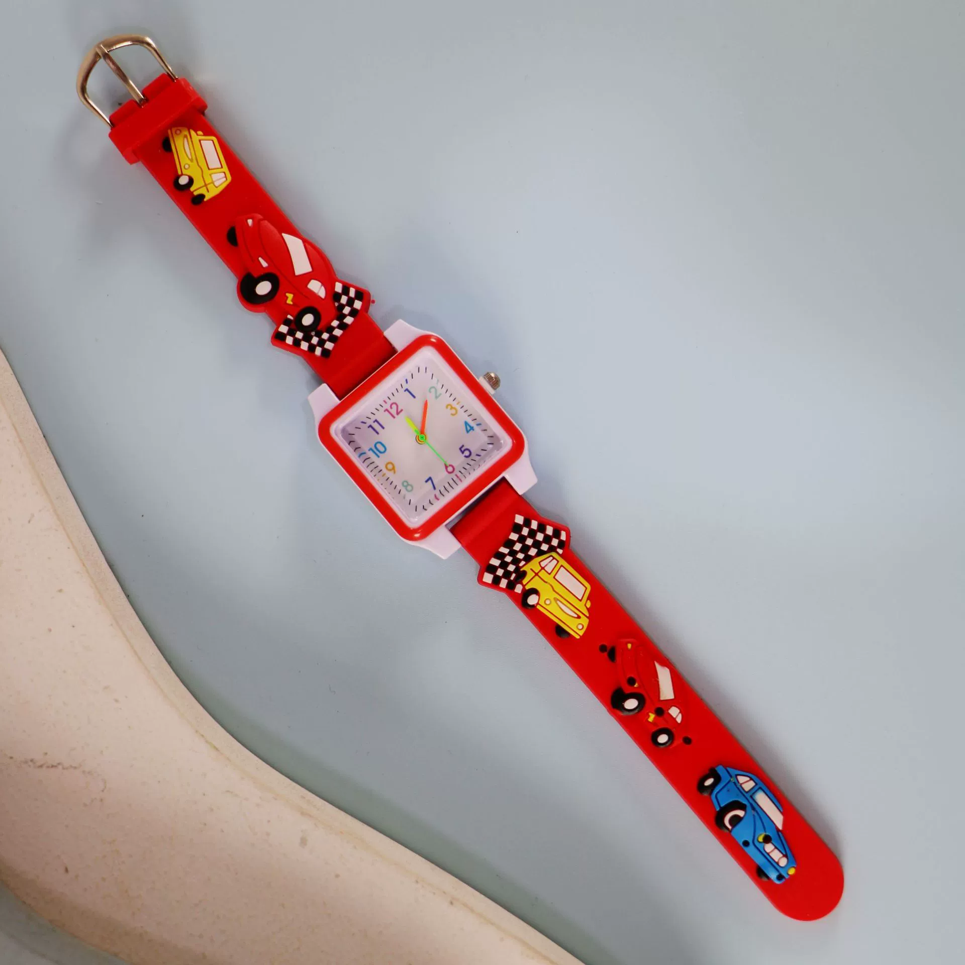 Silicone children's watch with gears, children's quartz watches