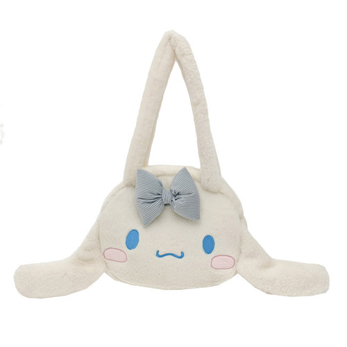 Super cute and sweet plush bag  new shoulder rabbit bag cartoon large capacity furry handbag