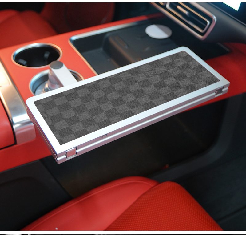 Ideal for Use in Cars Like Weilai, Xiaopeng, and Xiaomi, Floating Small Table Tray, Dining Tray, Small Round Table, Tea Tray, Office Computer Desk
