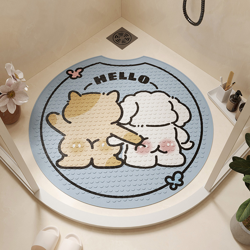 흡입 컵 미끄럼 방지 매트-매일 목욕 D
