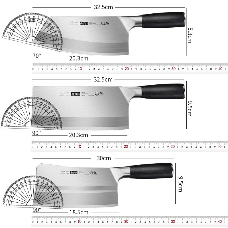 4cr13 cuchillo de cocina cuchillo de corte de verduras domésticas cuchillo de corte de madera sólida de madera