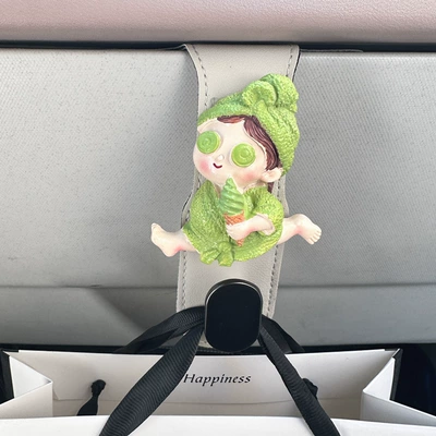 small hook cartoon girl — Other Automotive Interior Supplies - beige-hook-ice-cream-girl