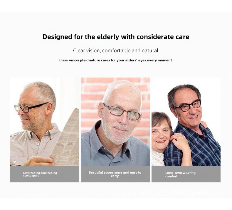 High-definition Reading Glasses Large Frame Men's Prescription_voghion.com