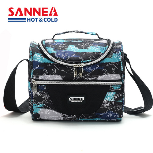 SANNE thickened lunch bag, portable children's lunch bag, outdoor picnic insulated lunch box bag, cross-border cold storage ice bag
