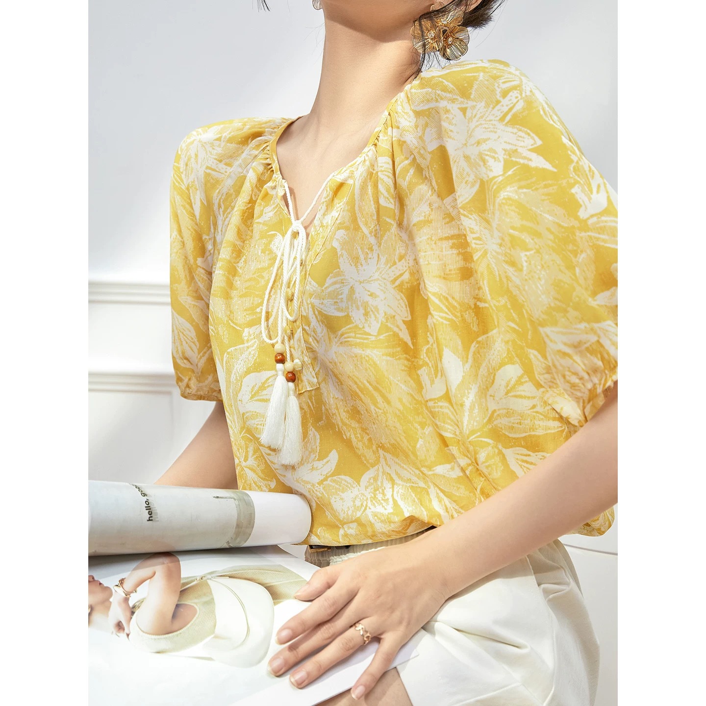 Yellow summer shirt
