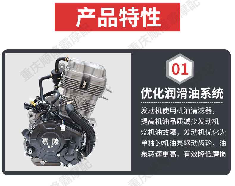 Jialing Brand Three-Wheel Motorcycle Engine Xuanjian 210 260 300 Water-Cooled Engine Brand New Original Engine