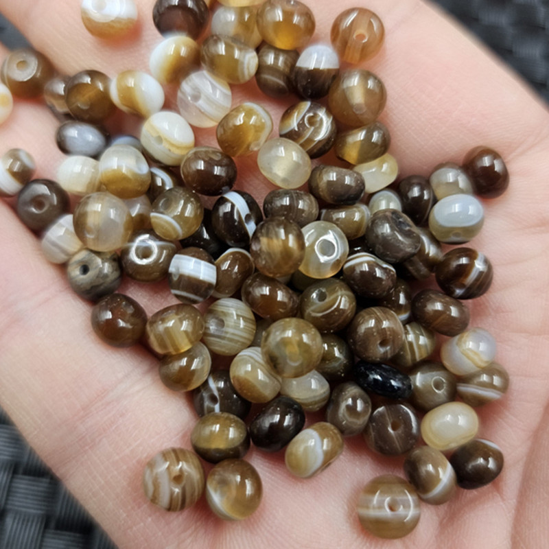 Coffee agate abacus