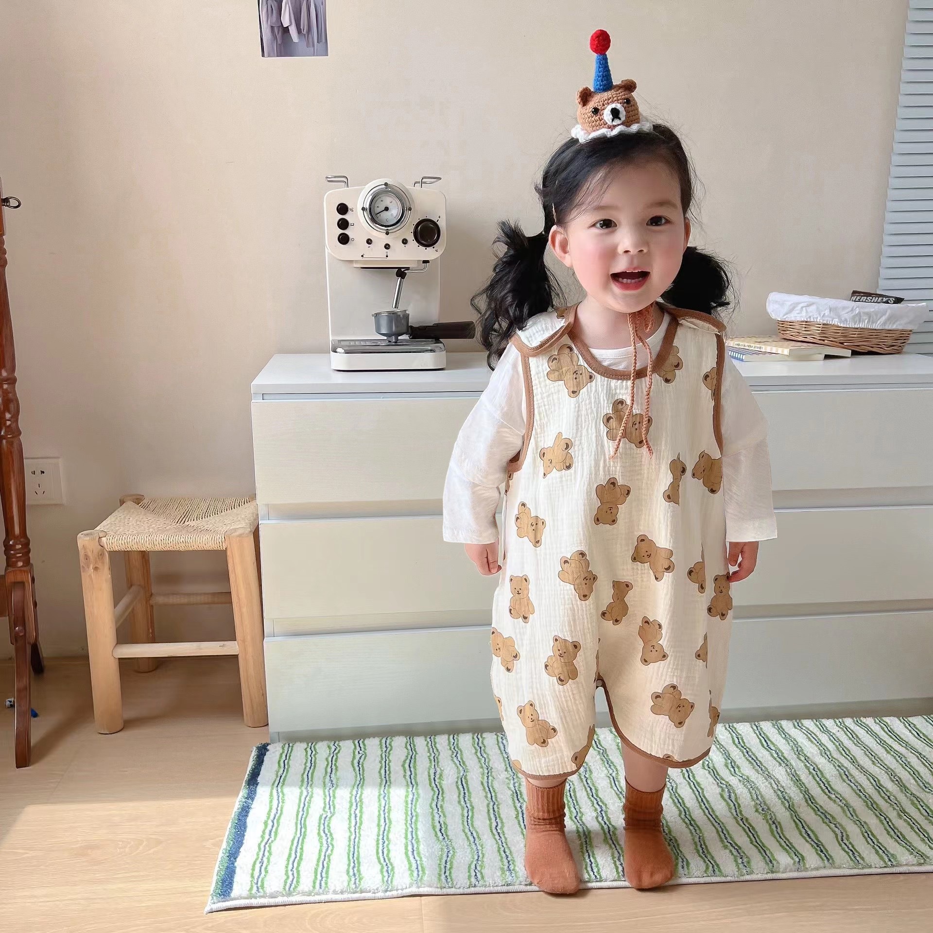 Little Bear (前6枚、後ろ4枚のベスト寝袋) / 80cm
