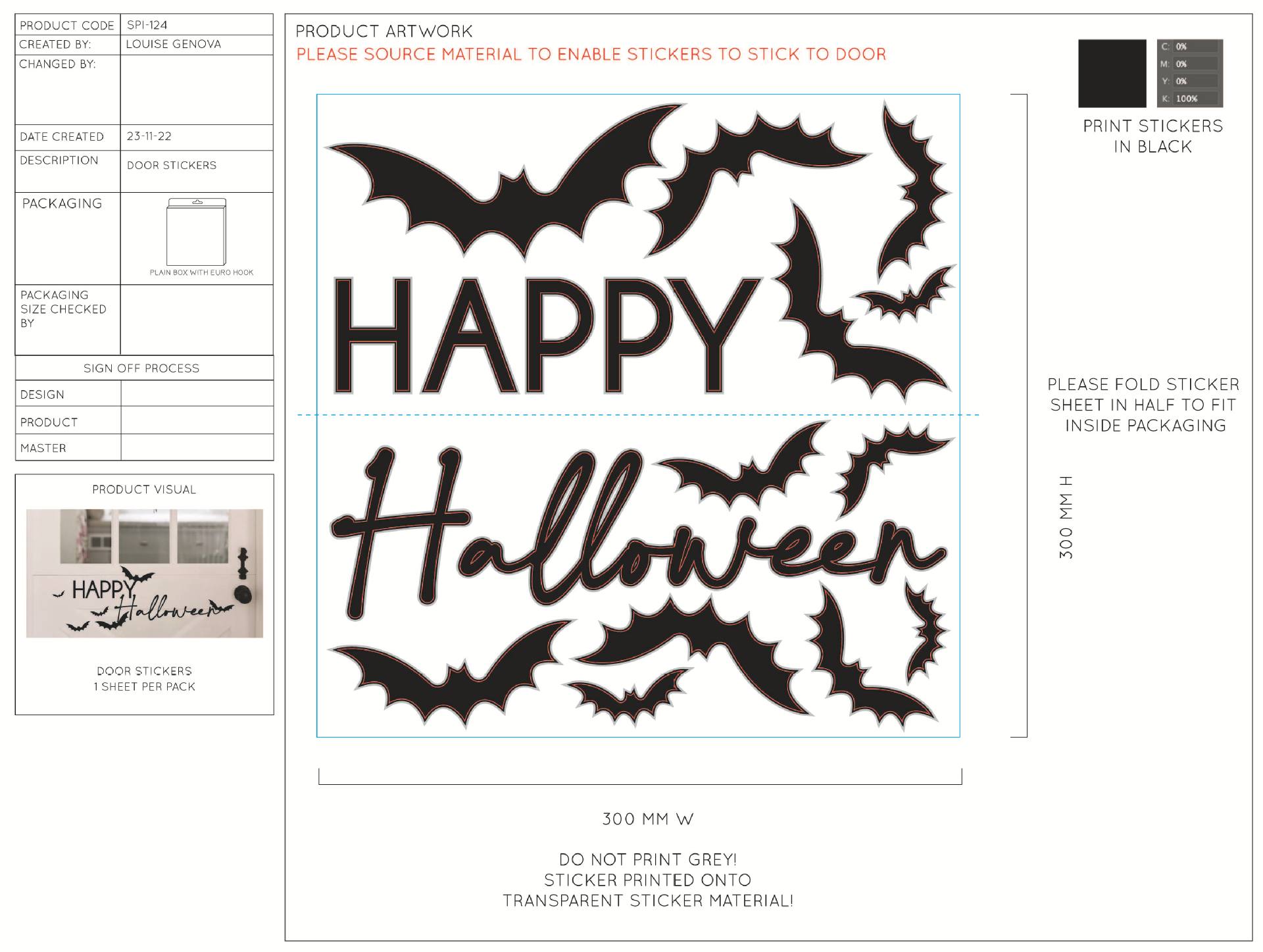 SPI-124 - Halloween Door Stick