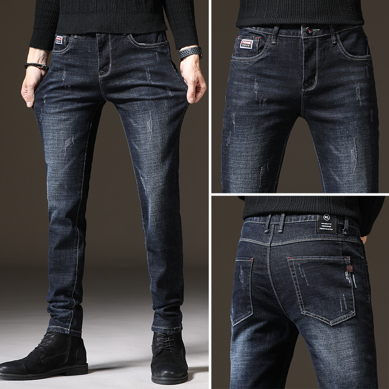 2021 new autumn and winter men's jeans K...