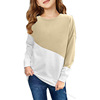 Fashionable jacket, T-shirt, European style, suitable for import, children's clothing, Amazon, long sleeve, with sleeve