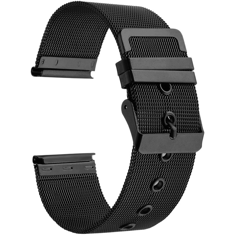 Yibo Stainless Steel Woven Mesh Watch Strap Belt Buckle Watch Strap Source Factory Wholesale Watch Chain Raw Ears