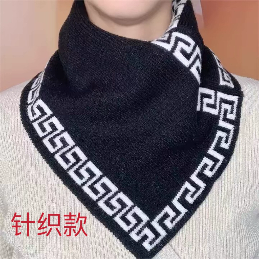 Осенний и зимний трикотажный нагрудник теплая шея искусный воротник удобный чехол для шеи ленивый шарф универсальный треугольный шарф для мужчин и женщин