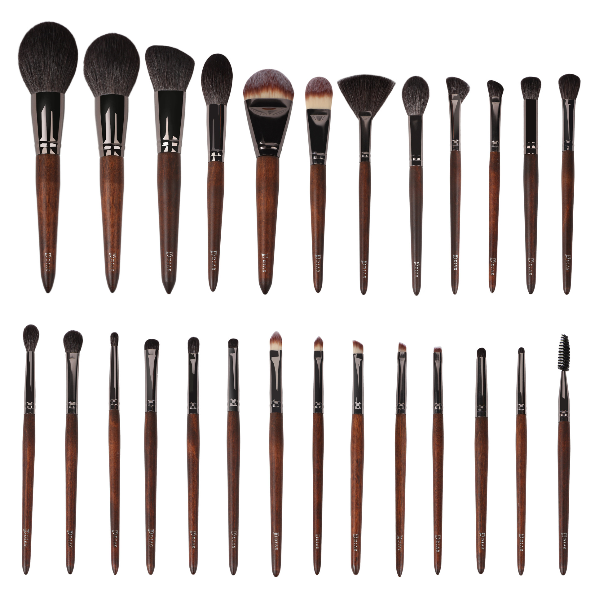 Juego completo de 26 brochas de maquillaje de lana para maquilladores, incluye brocha para polvos, brocha para rubor, brocha para base, brochas de maquillaje Cangzhou.