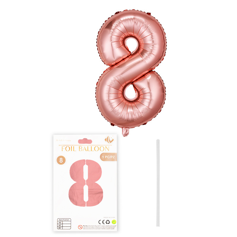 Película de aluminio de 16 pulgadas globo digital tapa dura papel de embalaje independiente tarjeta bola de papel de aluminio decoración de fiesta de cumpleaños al por mayor