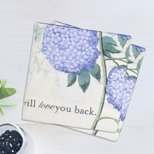 绣球花印花纸巾花卉图案彩色婚庆用一次性手帕纸33x33cm婚庆专用