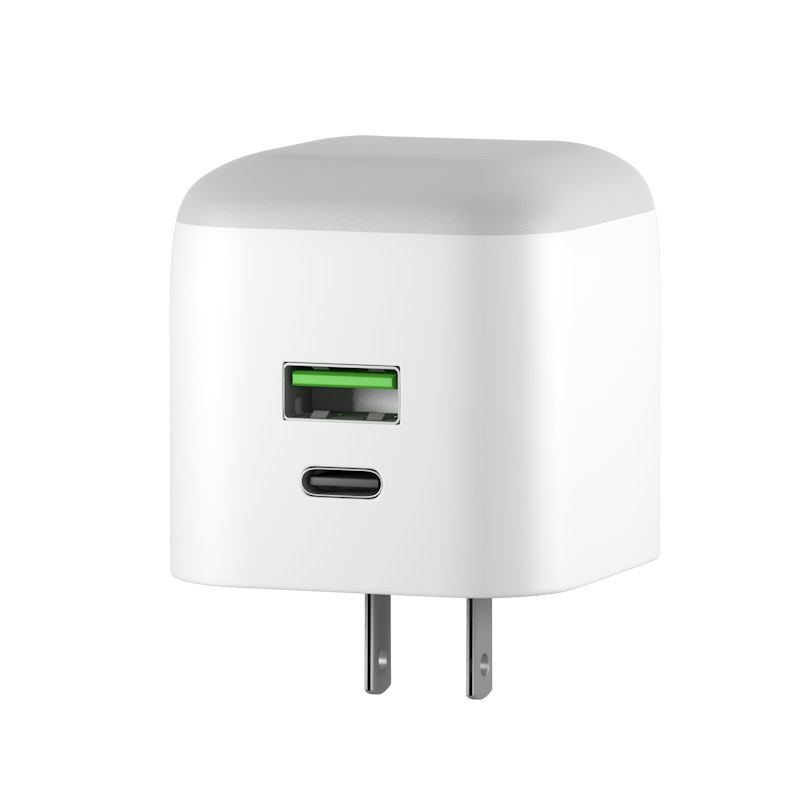 Three-Speed Brightness Dual Color Temperature Lighting Can Be Switched Dual-Port Fast Charging Charger Wall Small Night Light